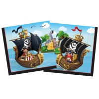 Guardanapos Adventurer Pirata 16,5 x 16,5 cm - 20 peças