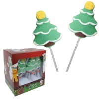 Chupa-chupas de chocolate com árvore de Natal 40 gr - 18 unidades