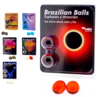 Bolas brasileiras de gel excitante com efeito - Taloka - 2 bolas