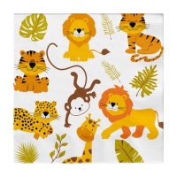 Happy Jungle Napkins 16,5 x 16,5 cm - 16 pcs.