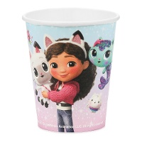 Copos da Casa de Bonecas da Gabby de 250 ml - 6 unidades