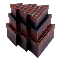 Caixa de presente para árvore de Natal - 3 peças
