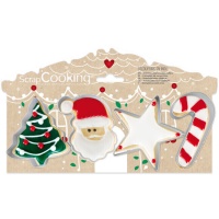 Cortadores de Natal - Scrapcooking - 4 unid.