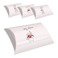 Caixa de oferta Love Pets 32,5 x 20,5 x 7 cm - 4 peças