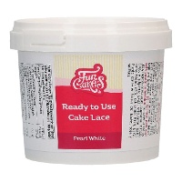 Renda comestível pronta a usar branco perolado de 200 g - FunCakes