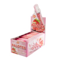 Barritas de sabor morango - Palotes Damel - 200 unidades