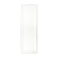Base de bolo retangular de 40 x 13 cm em plástico branco