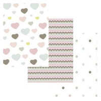 Kit de Panos de Encadernação Pastel Essential Basics 32 x 45 cm - Artis decor - 3 unidades