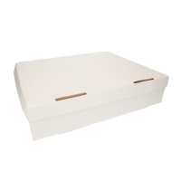Caixa para 24 cupcakes brancos 45 x 38,5 x 10,5 cm - FunCakes - 10 unid.