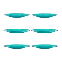 Prato turquesa vivo 21 cm - Vivalto - 6 unidades