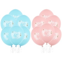 Balões de látex Mom to be de 30 cm - PartyDeco - 50 unidades