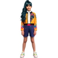 Fantasia de Cantora K-Pop Amarela para Menina - DISPONÍVEL JANEIRO 2026
