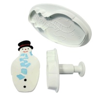 Cortadores de bonecos de neve com ejetor - PME - 2 pcs.