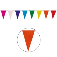 Banner de papel triangular multicolor - 5 m