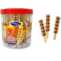 Espeto de mini-hambúrgueres de gelatina 10 g - 30 unidades