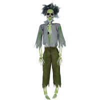 Pendente de zumbi verde esqueleto de 45 cm