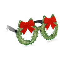 Copos clássicos com grinalda de Natal