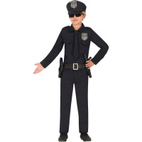 Fato de polícia de cidade grande para crianças