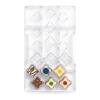 Forma para caixa de chocolate estrela 20 x 12 cm - Decorar - 18 cavidades