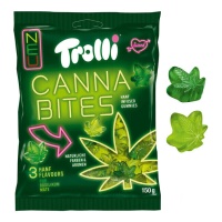 Gomas com extrato de cânhamo - Trolli Cannabites - 150 gramas