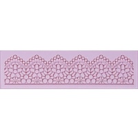 Molde de silicone rectangular de 17,3 x 5 cm de borda geométrica - Artis decor