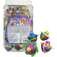 Peão de goma recheado com gelatina de 10 g - 50 unidades