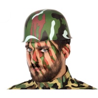 Capacete de camuflagem militar - 58 cm