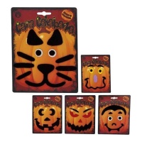 Autocolantes abóbora Halloween - 1 folha