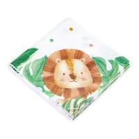 Guardanapos de Animais Vintage de 16,5 x 16,5 cm - 12 unidades
