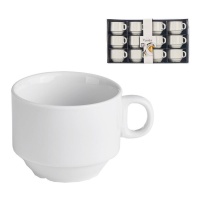 Xícara de 220 ml de café em porcelana - 12 unidades
