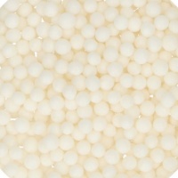 Pérolas Sprinkles de 4 mm brancas - FunCakes - 60 gr