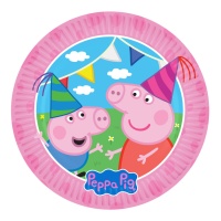 Pratos de Peppa Pig Party de 23 cm - 8 unidades