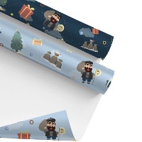 Papel de presente do Olentzero de 5 x 0,70 m - 1 unidade
