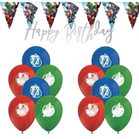 Pack Decoração Festa Avengers - 18 Peças