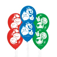 Emoticons balões de látex sortido 23 cm - Sempertex - 6 unidades