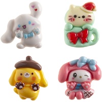 Figurinhas natalinas de animais de estimação para bolo-rei, 3 a 3,5 cm - Dekora - 50 unidades