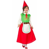 Fantasias de Elfos para Meninas Fantasia de Elfos Verde e Vermelho Elegante para Meninas