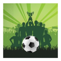 Guardanapos Campeões de Futebol 16,5 x 16,5 cm - 20 pcs.
