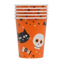 Copo de Halloween Boo de 250 ml - 6 unidades