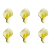 Figuras de açucar de Lírio branco - Decora - 6 unidades
