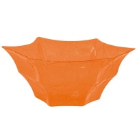 Taça de teia de aranha laranja com purpurinas