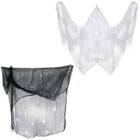 Cortina de teia de aranha branca 5 x 2 m