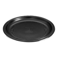 Pratos de plástico redondos resistentes de 25 cm - 10 unidades