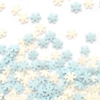 Sprinkles de floco de neve azul e branco de 50 g - Scrapcooking