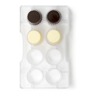 Molde para cápsulas de chocolate 20 x 12 cm - Decora - 8 cavidades