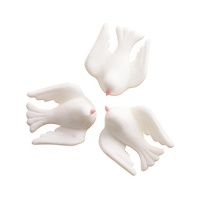 Figuras de açúcar para pombos 3,5 cm - Dekora - 96 unidades
