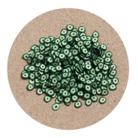 Figuras decorativas circulares verdes 0,5 cm