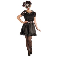 Fatos de Catrina para Adultos - Preto