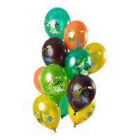 Balões de Látex de Dinossauro - 12 unidades