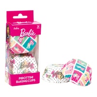 Cápsulas para cupcakes coloridos Barbie - Decorar - 36 unid.